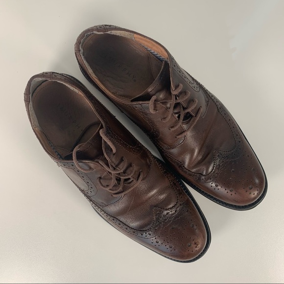 Men’s Brown Dress Shoes Murphy and Murphy Size 9 - Picture 2 of 11